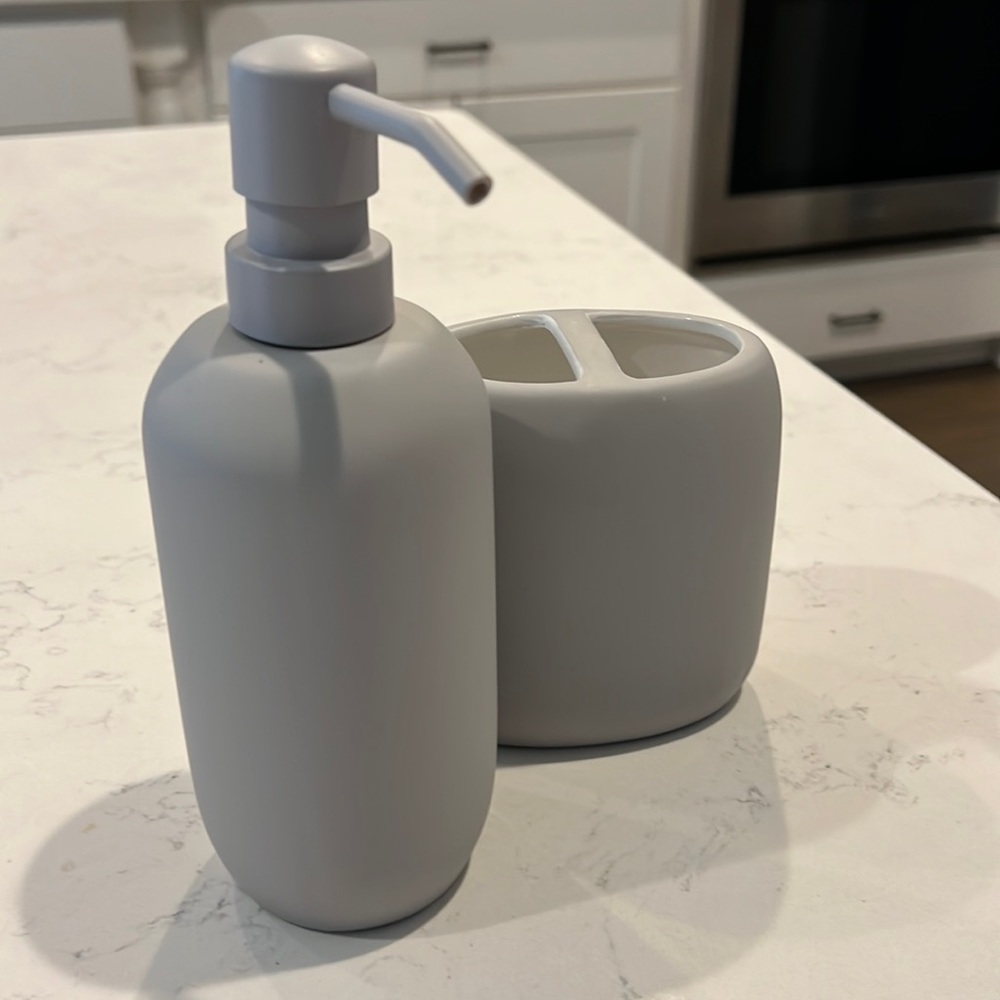 Target Soap Pump & Oversized Toothbrush Holder Set